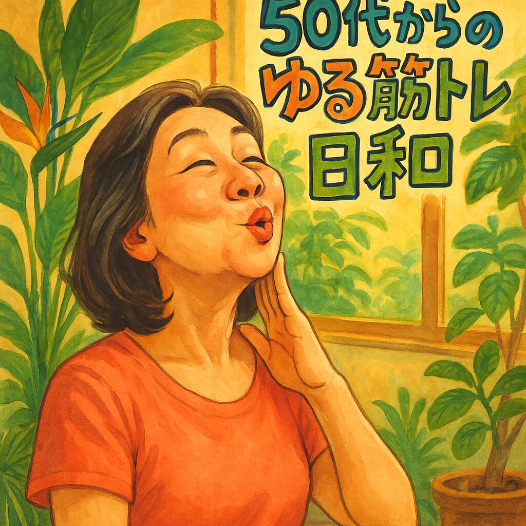 顔ダンス中の顔