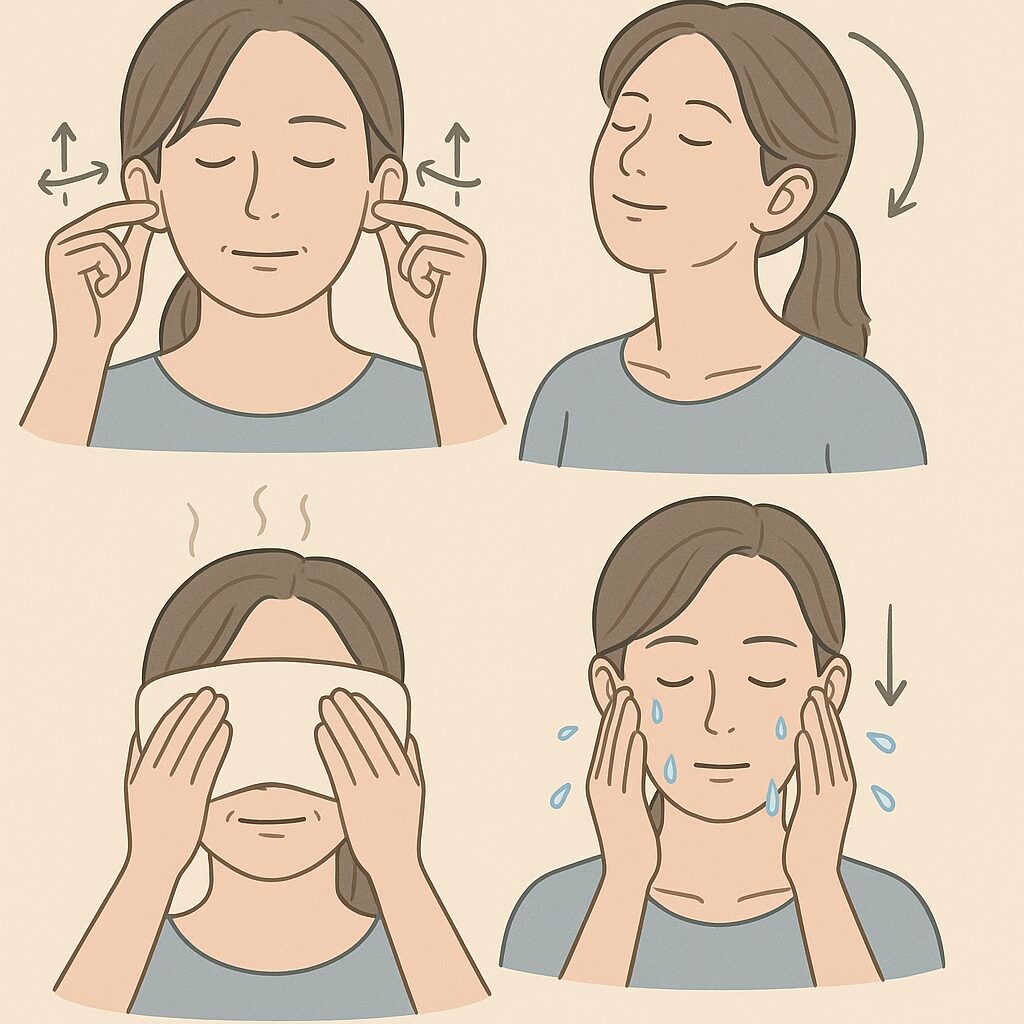 むくみを取る方法の図解