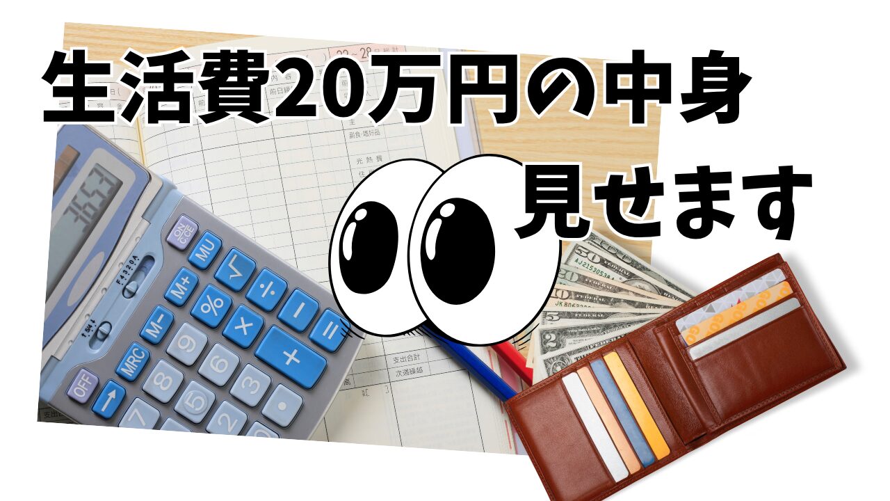 生活費20万円の中身見せます