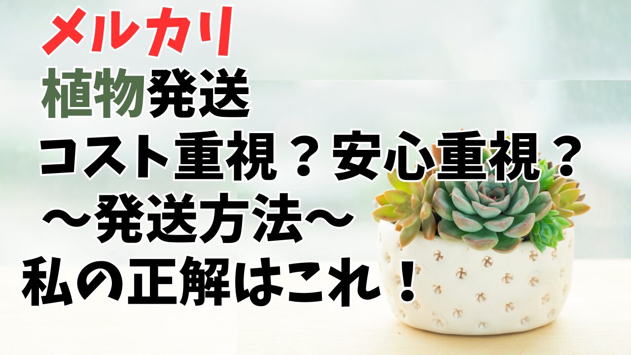 メルカリ植物発送の配送に使うのはこの2つ！を徹底紹介