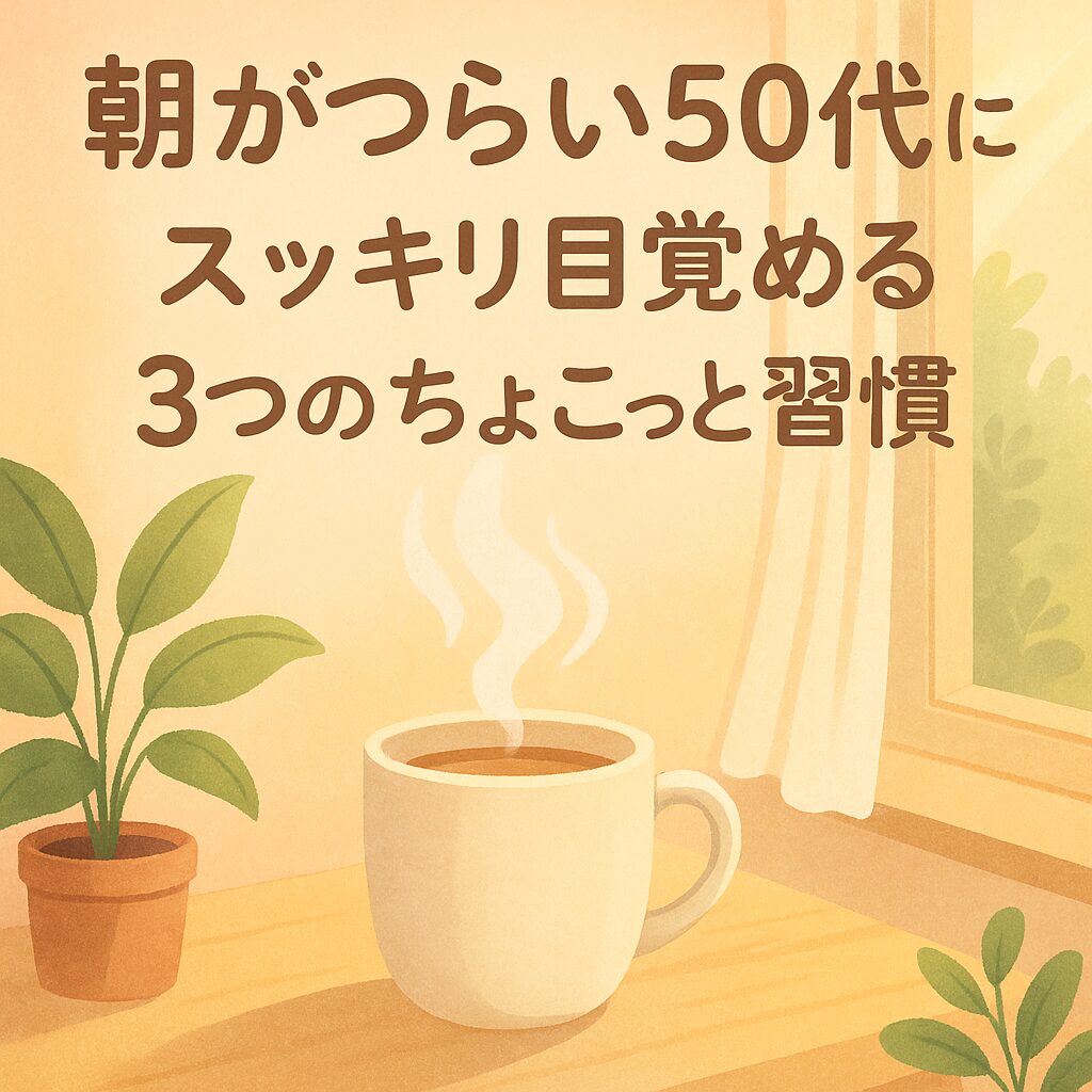 スッキリ目覚める３つのちょこっと習慣